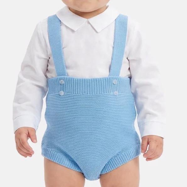 Raphael Knitted Romper And Shirt Set for Baby - Soft Knitwear with Classic Design