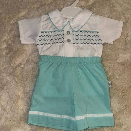Boys' Smocked Suit - Elegant & Stylish Design for Versatile Occasions - Comfortable Fit for Little Ones