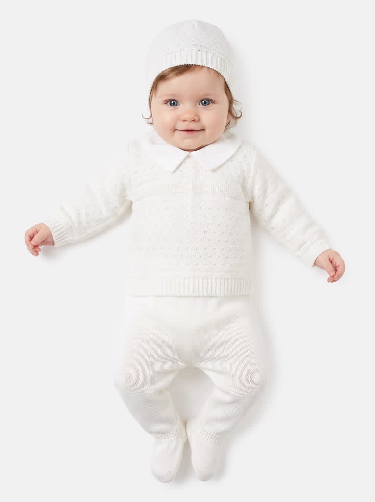 Newborn Boys 3 Piece Knitted Box Set