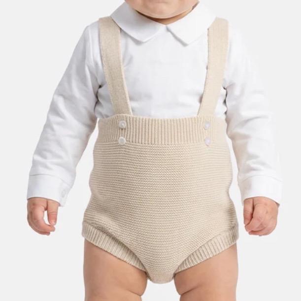 Raphael Knitted Romper And Shirt Set for Baby - Soft Knitwear with Classic Design