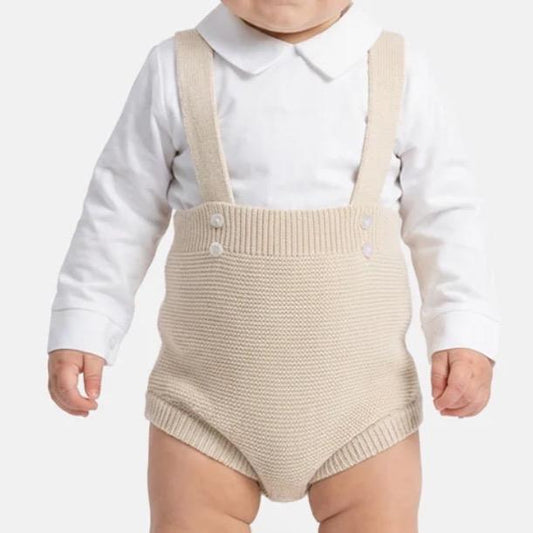Raphael Knitted Romper And Shirt Set for Baby - Soft Knitwear with Classic Design