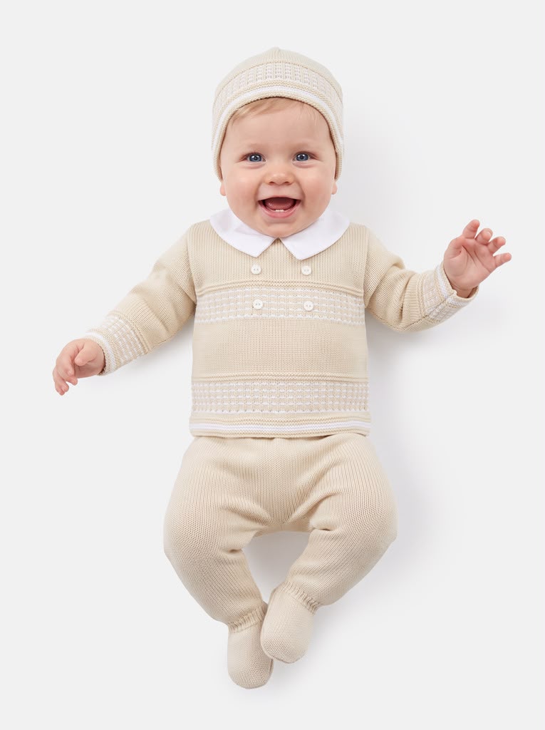 Newborn Boys 3 Piece Knitted Box Set